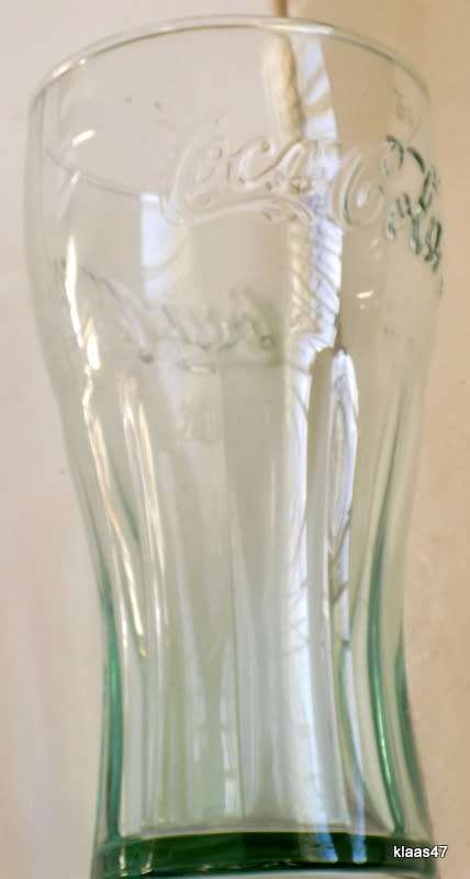 Coca-Cola Contour Drinking glass (Green tint)