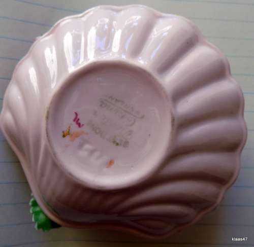 Vintage - Denton China - England - Flower Bouquet Candle Holder. 9cm diameter base.