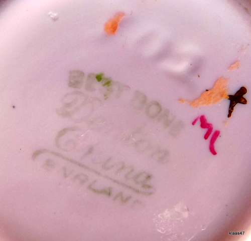 Vintage - Denton China - England - Flower Bouquet Candle Holder. 9cm diameter base.