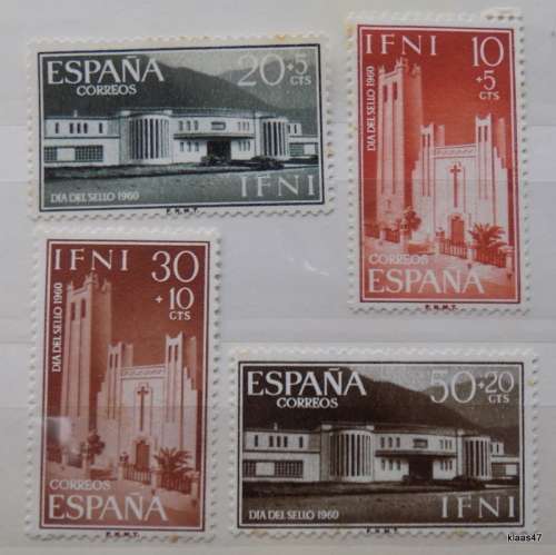 Spain - IFNI - 1960 - Architecture - Set of 4 Unused hinged stamps
