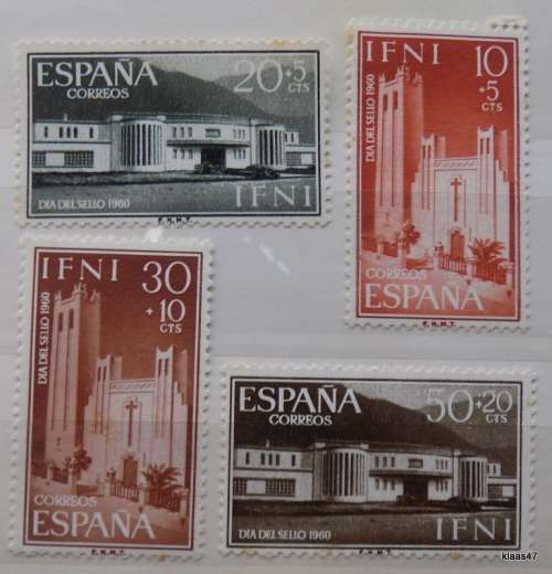 Spain - IFNI - 1960 - Architecture - Set of 4 Unused hinged stamps