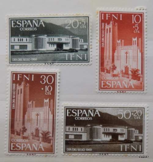 Spain - IFNI - 1960 - Architecture - Set of 4 Unused hinged stamps
