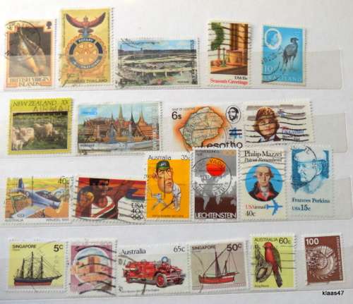 World Mix - Mixed Lot of 20 Used stamps