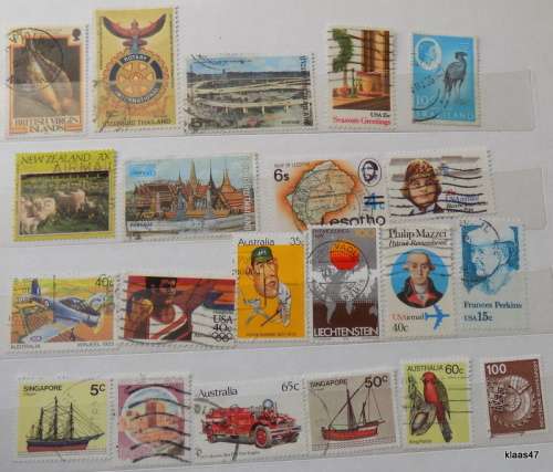 World Mix - Mixed Lot of 20 Used stamps