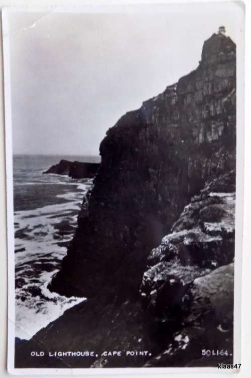 - Cape Point  Old Lighthouse, - 501164 Vintage Valentine Post Card - Not posted.