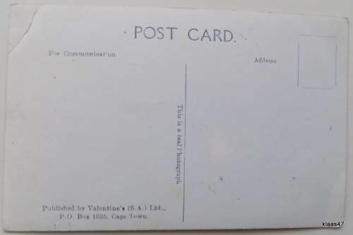 - Cape Point  Old Lighthouse, - 501164 Vintage Valentine Post Card - Not posted.