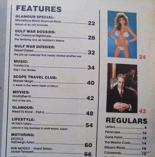 Vintage Scope - Vol 26 No 5 - March 1991 - Red Nose Special - Complete with centrefold Jane Parrett