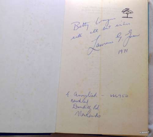 A Taste of South-Easter - Lawrence Green - Hardcover - First Edition 1971 - Signed copy