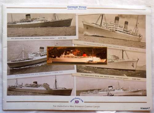 Union-Castle Line - Centenary Voyage Brochure - Victoria - December 1999 to February 2000