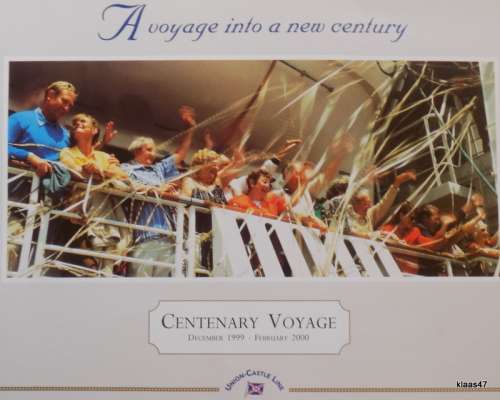 Union-Castle Line - Centenary Voyage Brochure - Victoria - December 1999 to February 2000
