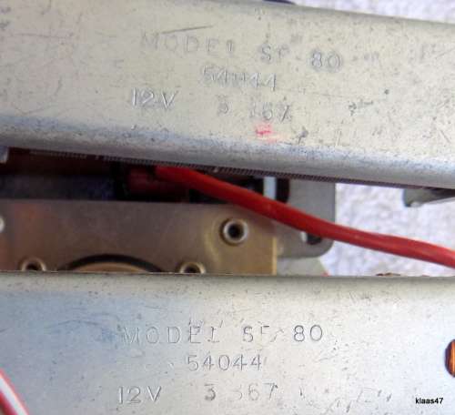 2 Vintage Electric Mechanical Slave Clock Movements - Model SF 80 - 12V