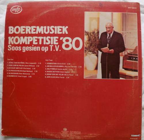 Boeremusiek Kompetisie `80 - Soos gesien op TV - MFP - MFP5013