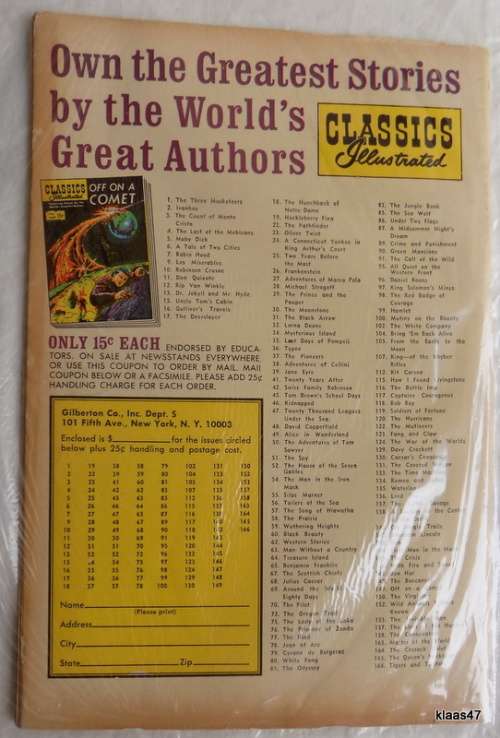 Classics Illustrated - No. 133 - 1967 - The Time Machine - H.G. Wells