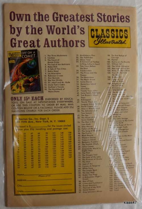 Classics Illustrated - No. 138 - 1966 - A Journey to the Center of the Earth - Jules Verne