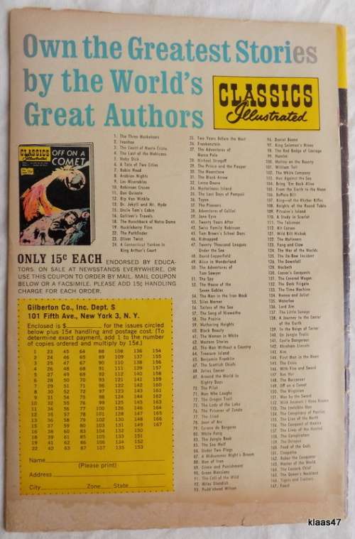 Classics Illustrated - No. 13 - 1965 - Dr Jekyll and Mr Hyde - Robert Louis Stevenson