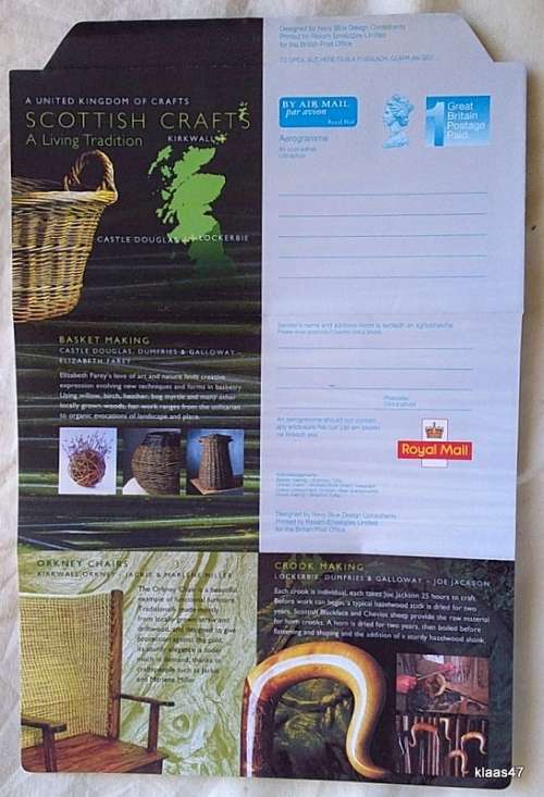 GB - Aerogrammes - Scottish Crafts - Unused