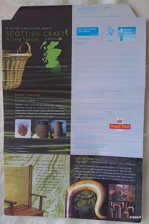 GB - Aerogrammes - Scottish Crafts - Unused