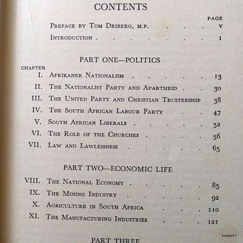 The Choice before South Africa - E S Sachs - 1952 - Hardcover (No Dustcover)