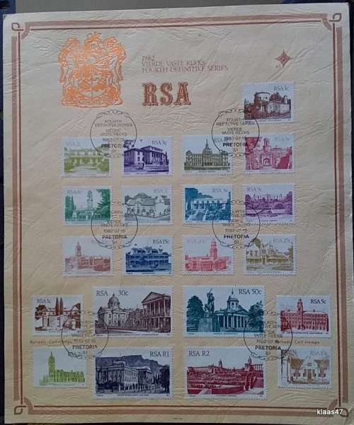 RSA - 1982 - Fourth Definitive Series - Historical Buildings - Official First Day Card 4.1