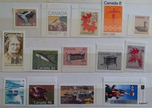 Canada - Mixed Lot of 14 Unused  stamps