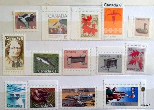 Canada - Mixed Lot of 14 Unused  stamps