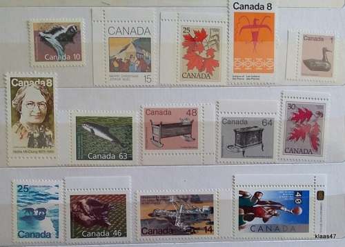 Canada - Mixed Lot of 14 Unused  stamps