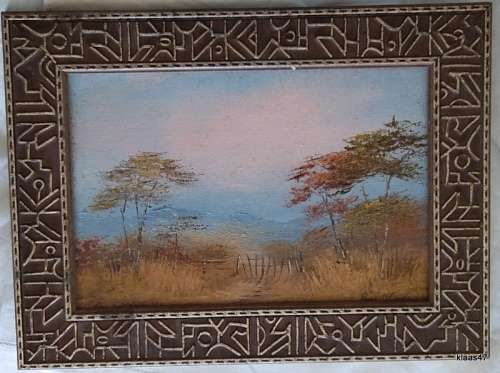 Landscape - Oil - Painted on Hardboard - Rosie O Connor - Framed size 38.5x29cm