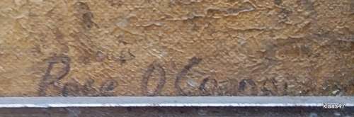 Landscape - Oil - Painted on Hardboard - Rosie O Connor - Framed size 38.5x29cm