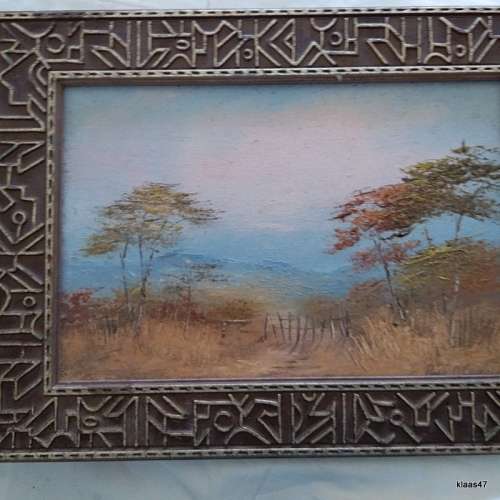 Landscape - Oil - Painted on Hardboard - Rosie O Connor - Framed size 38.5x29cm