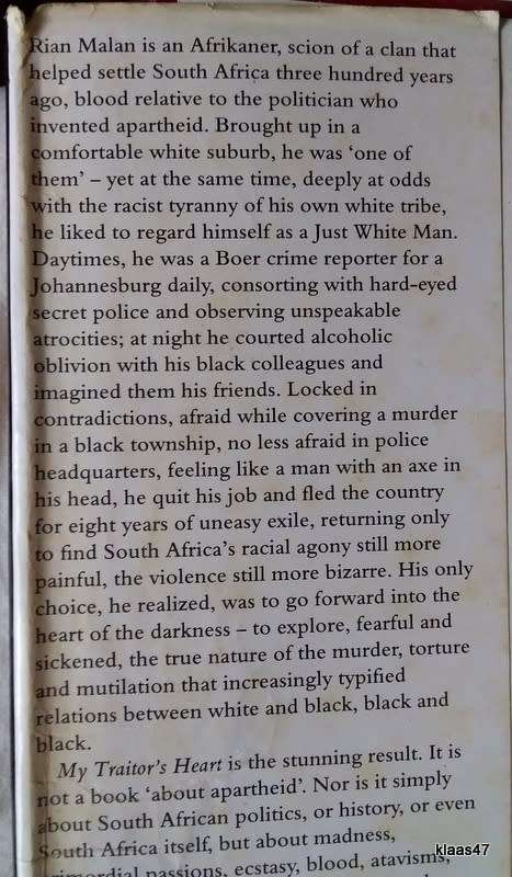 My Traitor`s Heart - Rian Malan - Hardcover