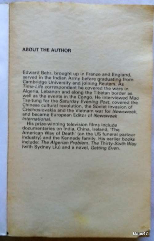 Anyone here been raped and speaks English? - Edward Behr - P/back (Behind the Lines)