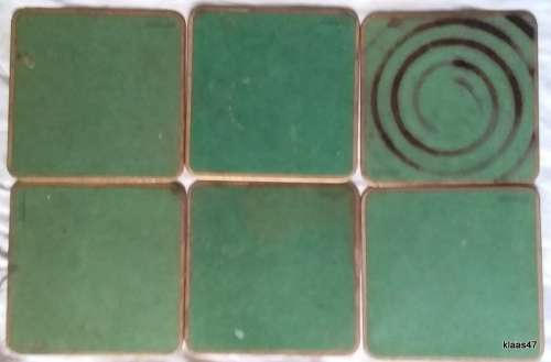 Vintage - Set of 6 WIN-EL-WARE Coasters 15x15cm with Ballet Scenes - in original box