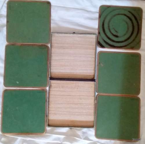 Vintage - Set of 6 WIN-EL-WARE Coasters 15x15cm with Ballet Scenes - in original box