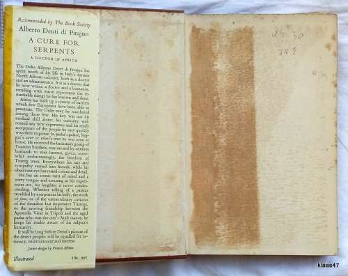 A Cure for Serpents (A Doctor in Africa) - Alberto Denti di Pirajno - Hardcover
