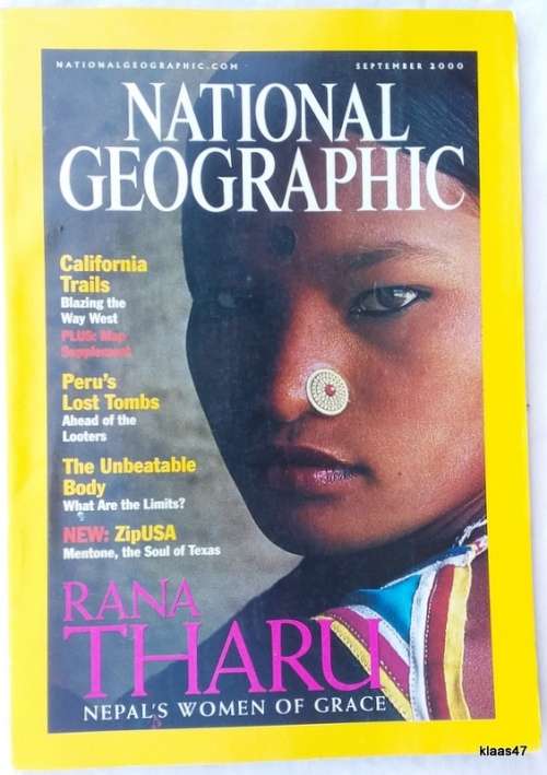 National Geographic Magazine - Rana Tharu (Nepal`s Women of Grace) - Sept 2000