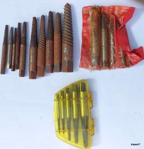 Screw Extractor Set No 1-5 (West Germany) Plus 5 in Red (Japan) and 10 Various