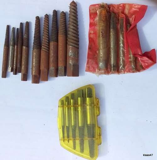 Screw Extractor Set No 1-5 (West Germany) Plus 5 in Red (Japan) and 10 Various