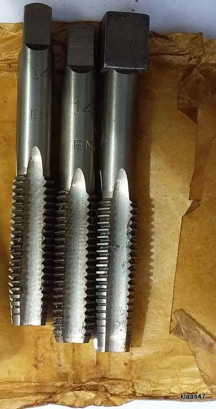 Triangle - Carbon Steel - Cut Thread Hand Taps - 14mm (Made in England)