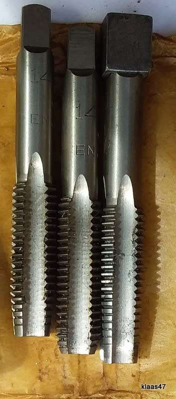 Triangle - Carbon Steel - Cut Thread Hand Taps - 14mm (Made in England)