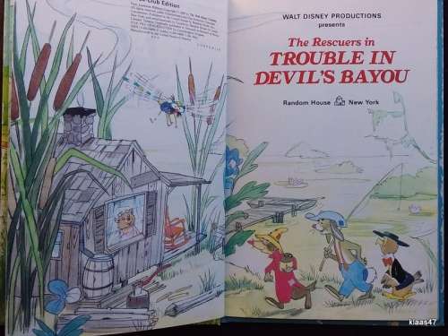 Walt Disney - The Rescuers in Trouble in Devil`s Bayou - Hardcover
