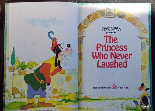 Walt Disney`s The Princess who Never Laughed - Hardcover