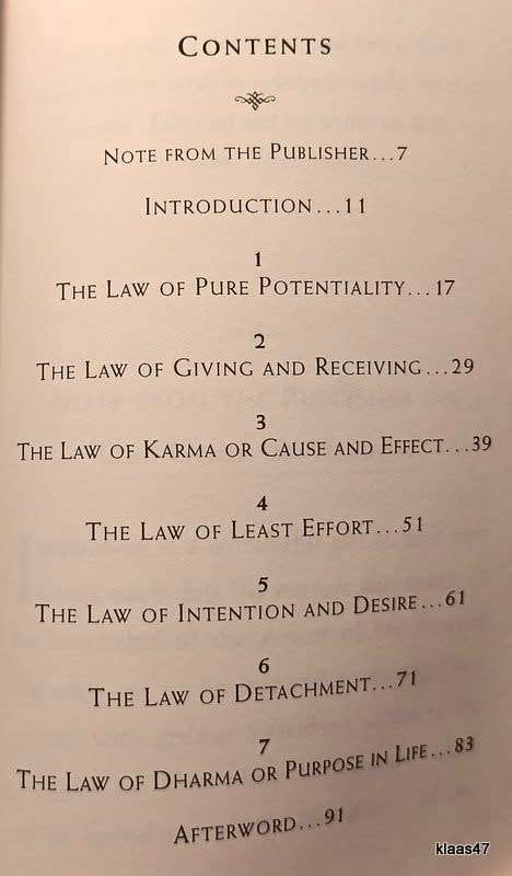 The Seven Spiritual Laws of Success - Deepak Chopra - Small Hardcover (One Hour of Wisdom)