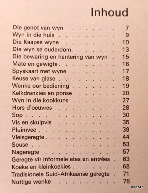 Onthaal met Kaapse Wyne - Die Ko-operatiewe Wijnbouwers Vereniging - Vierde Uitgawe 1971