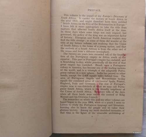 South Africa Under King Manuel 1495-1521 - Sidney R Welch - Hardcover 1946