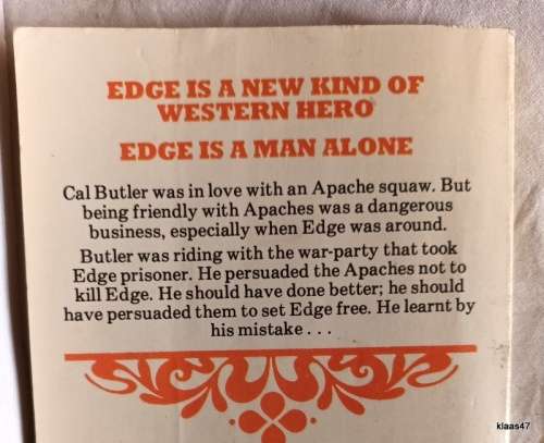 Edge - The Hated - George G Gilman - Paperback