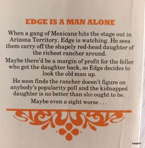 Edge - Death Deal - George G Gilman - Paperback