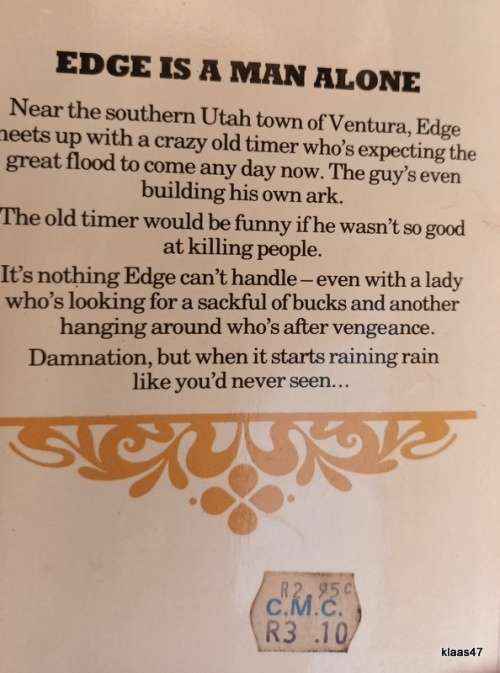 Edge - No. 37 - Vengeance at Ventura - George G Gilman - Paperback