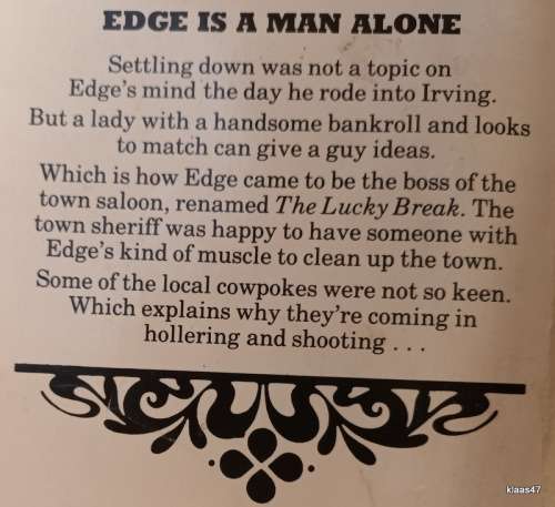 Edge - No. 36 - Town on Trial - George G Gilman - Paperback