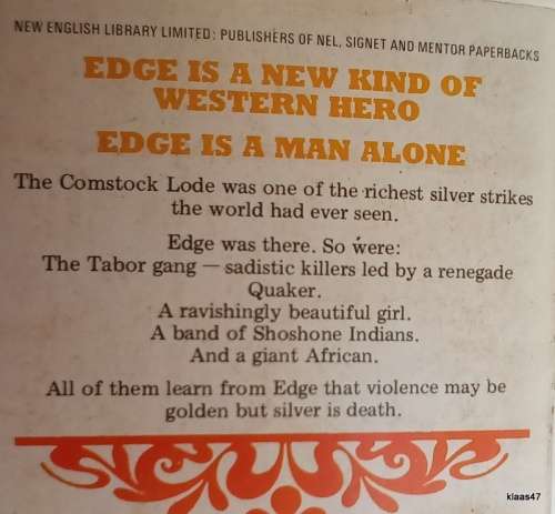 Edge - No. 5 - Blood on Silver - George G Gilman - Paperback