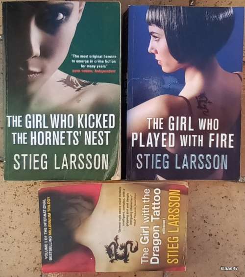 Stieg Larsson - Girl with the Dragon Tattoo / Played with Fire / Kicked the Hornets` Nest - 3 P/back